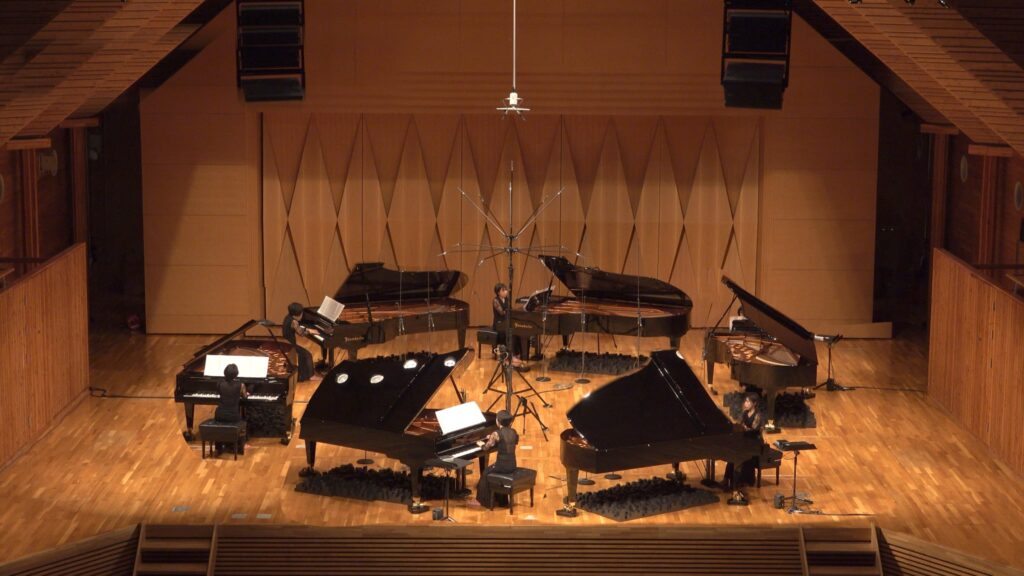 シックス・ピアノズ録音風景